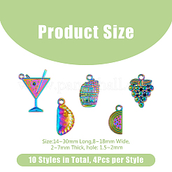 4 Sets Alloy Pendants&nbsp;PALLOY-DC0001-18