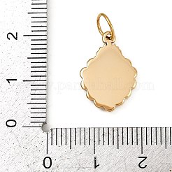 304 Stainless Steel Pendants&nbsp;STAS-K307-02B-G