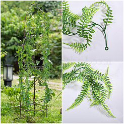 Plastic Artificial Persian leaf Rattan&nbsp;DIY-WH0671-112