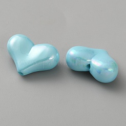 Electroplate Opaque Acrylic Beads&nbsp;MACR-WH0010-38B