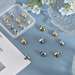 16Pcs 8 Style Alloy Clip-on Earring Findings&nbsp;FIND-CA0008-23