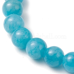 3Pcs 3 Styles Natural Dyed Malaysia Jade Beads Stretch Bracelets Sets&nbsp;BJEW-JB11009