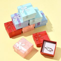 8Pcs 4 Colors Valentines Day Presents Packages Cardboard Ring Boxes&nbsp;CBOX-FS0001-07