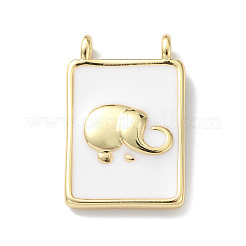 Rack Plating Brass Connector Charms&nbsp;KK-H443-01G
