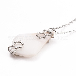 Shell Pendant Necklaces&nbsp;NJEW-E154-08P