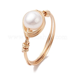 Nuggets Natural Cultured Freshwater Pearl Finger Rings&nbsp;RJEW-JR00697-01