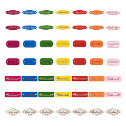 240 Pcs 4 Styles Schima Superba Wood Links&nbsp;WOOD-TA0001-50