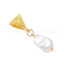 Natural Baroque Keshi Pearl Pendants&nbsp;PALLOY-JF05019