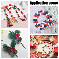 300Pcs Flat Round Maple Beads&nbsp;WOOD-PA0001-04
