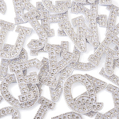 Alphabet Resin Rhinestone Patches&nbsp;DIY-TAC0005-45A