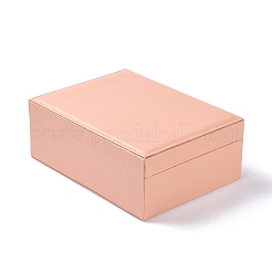 PU Imitation Leather Jewelry Organizer Box with Lock&nbsp;LS-CON-P016-B02