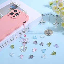 120Pcs 6 Colors Transparent Plastic Beads&nbsp;KY-SC0002-15