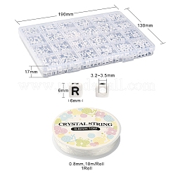 Opaque Acrylic Horizontal Hole Letter Beads&nbsp;SACR-YW0001-44
