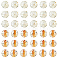 100Pcs Crackle Transparent Glass Beads Strands&nbsp;GLAA-TA0004-11A