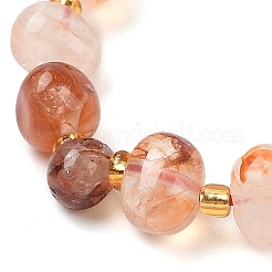 Natural Ferruginous Quartz Chip Beads Bracelets & Necklaces Sets&nbsp;SJEW-P004-01P-02