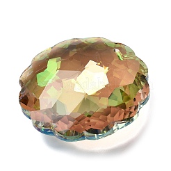 Electroplate Glass Charms&nbsp;EGLA-M028-02D