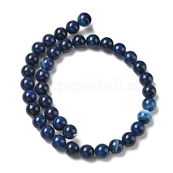Natural Banded Agate Beads Strands&nbsp;G-I392-A01-10mm