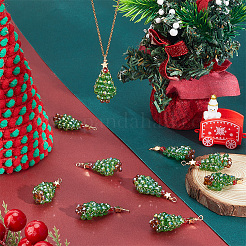 12Pcs Electroplate Glass Pendants&nbsp;FIND-BBC0004-82