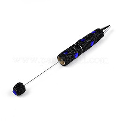Heart Resin & Polymer Clay Pave Rhinestone Ball-Point Pen&nbsp;AJEW-T013-03A