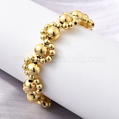 Brass Beads Bracelets for Women&nbsp;BJEW-D317-04G