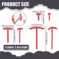 6Pcs 6 Styles Acrylic Depth Measuring Tools&nbsp;TOOL-BC0003-52