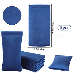8Pcs Rectangle Velvet with Steel Glasses Case&nbsp;ABAG-BBC0001-15D