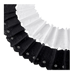 2 Colors Cotton Embroidery Flower Ribbons&nbsp;OCOR-PH0005-78