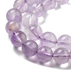 Natural Lavender Amethyst Round Bead Strands&nbsp;G-L411-12-8mm