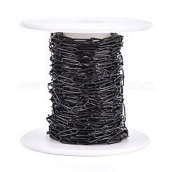 304 Stainless Steel Paperclip Chains&nbsp;CHS-F010-01C-B-01