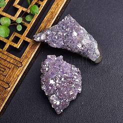 Electroplate Natural Drusy Amethyst Display Decorations&nbsp;PW-WG62588-01