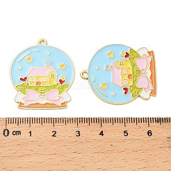Alloy Enamel Pendants&nbsp;ENAM-G229-02G-02