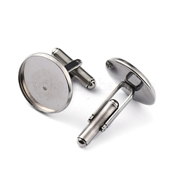304 Stainless Steel Cuff Buttons&nbsp;STAS-L262-39E-P