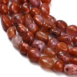 Natural Red Agate(Dyed & Heated) Beads Strands&nbsp;G-C287-A01-01
