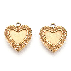 304 Stainless Steel Pendant Cabochon Settings&nbsp;STAS-T060-58G