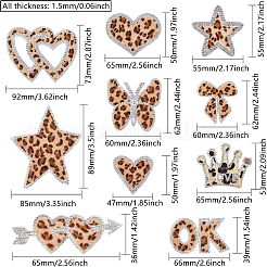 Crystal Rhinestone Hotfix Rhinestone Iron on Cloth Patches&nbsp;DIY-FG0001-37