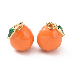 Brass Enamel Charms&nbsp;KK-O140-05G