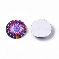Glass Cabochons&nbsp;GGLA-R040-12mm-08