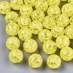 Transparent Crackle Acrylic Round Beads Strands&nbsp;LS-CCG-R002-12mm-09