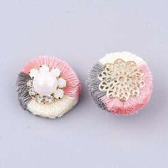 Polycotton(Polyester Cotton) Tassel Decoration Accessories&nbsp;FIND-S302-09A