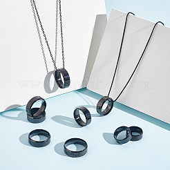 16Pcs 8 Size Stainless Steel Simple Plain Band Rings Set for Women&nbsp;RJEW-UN0002-58