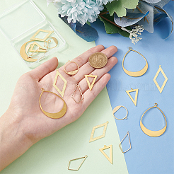 20Pcs 5 Style Brass Pendants&nbsp;KK-BC0009-93