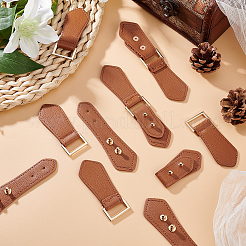 6 Sets PU Imitation Leather Sew on Toggle Buckles&nbsp;FIND-FG0001-83