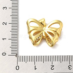 Brass Micro Pave Clear Cubic Zirconia Pendants&nbsp;FIND-Z041-03A