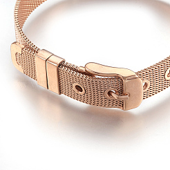 304 Stainless Steel Watch Bands&nbsp;WACH-P015-02RG