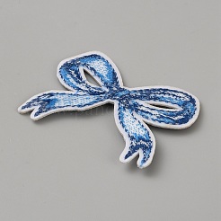 Bowknot Self Adhesive Computerized Embroidery Cloth Iron on/Sew on Patches&nbsp;DIY-WH0723-039