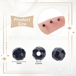 2 Strands Natural Black Spinel Beads Strands&nbsp;G-OC0005-44