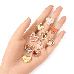10Pcs 10 Styles Alloy Enamel Pendants&nbsp;ENAM-FP0002-64