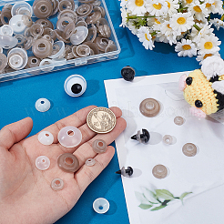 220Pcs 7 Styles Plastic Eyes Washers&nbsp;DIY-PH0030-98
