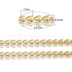 Brass Handmade Cobs Chains&nbsp;X-CHC-G006-14G