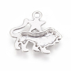 Tibetan Style Alloy Pendant Rhinestone Settings&nbsp;PALLOY-WH0047-01AS